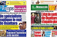 La presse de l'opposition à fond sur la santé du Président Alassane Ouattara 